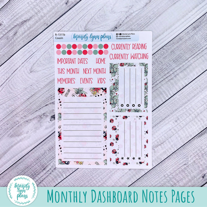 May Hobonichi Cousin Dashboard || Ladybugs || R-1311