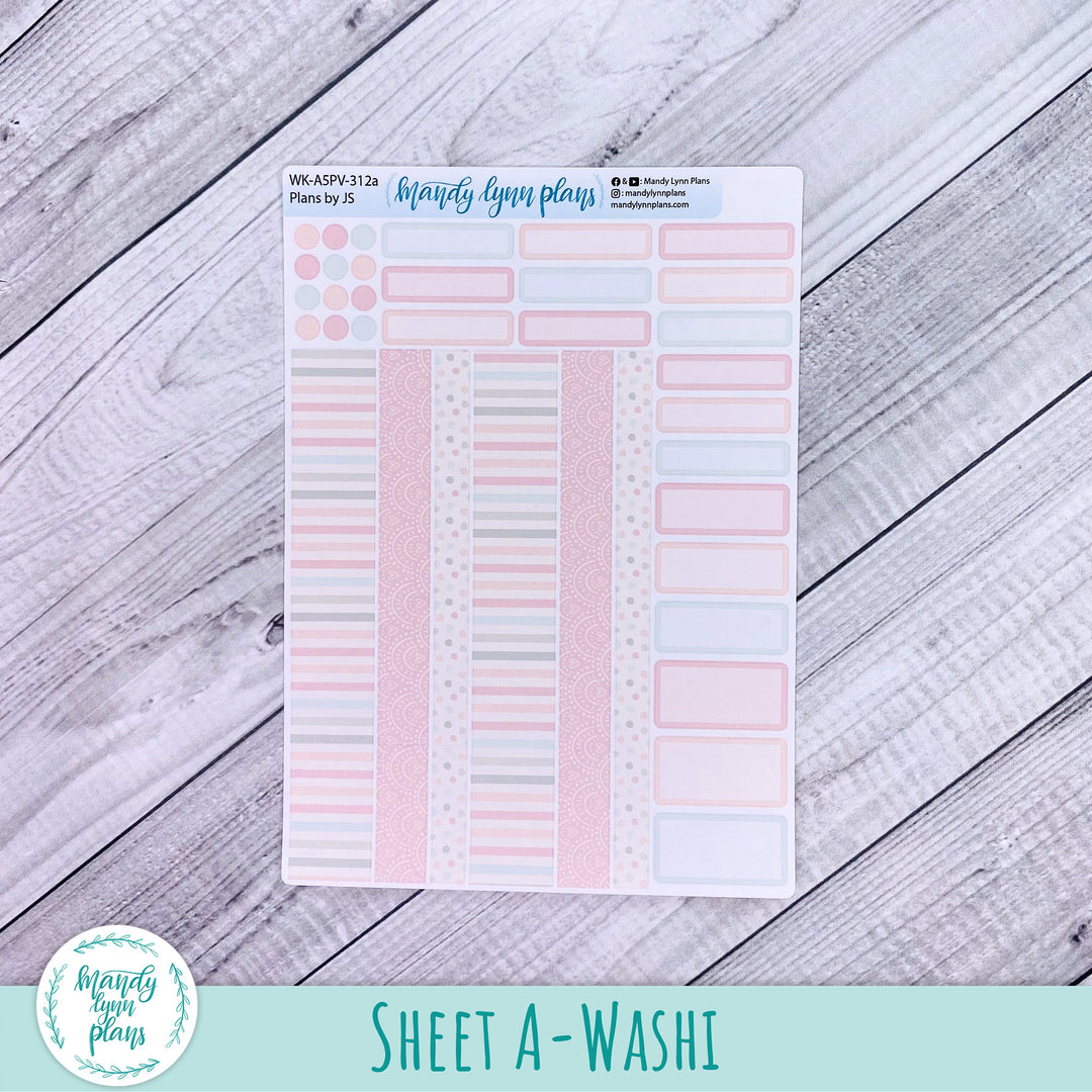 A5 Plans by Just Scribble Weekly Kit || Colors of Spring || 312