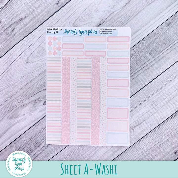 A5 Plans by Just Scribble Weekly Kit || Colors of Spring || 312