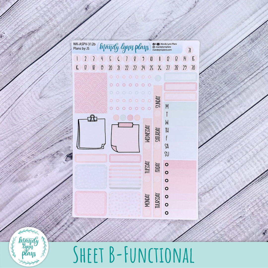 A5 Plans by Just Scribble Weekly Kit || Colors of Spring || 312