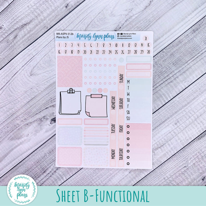 A5 Plans by Just Scribble Weekly Kit || Colors of Spring || 312