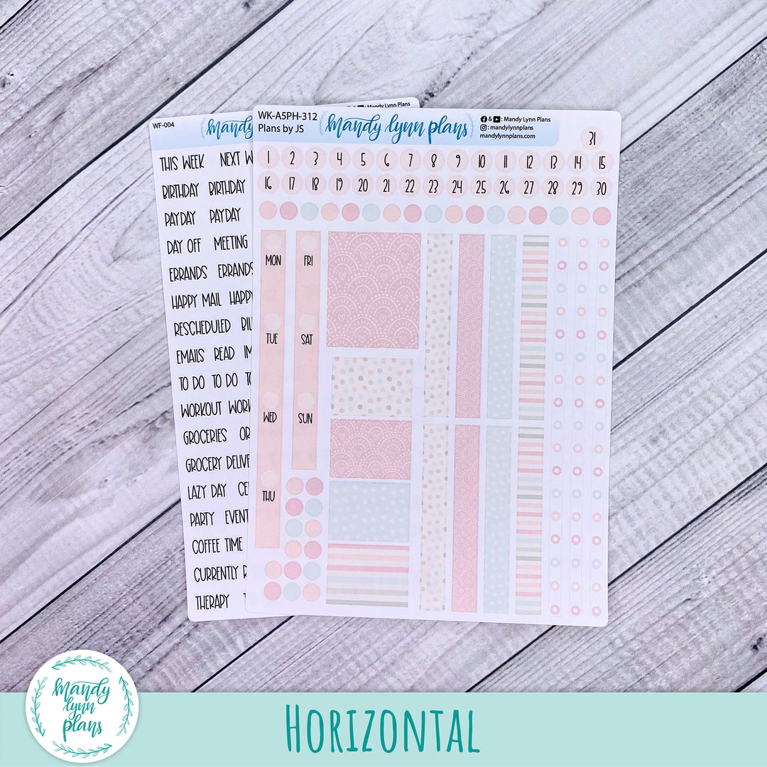 A5 Plans by Just Scribble Weekly Kit || Colors of Spring || 312