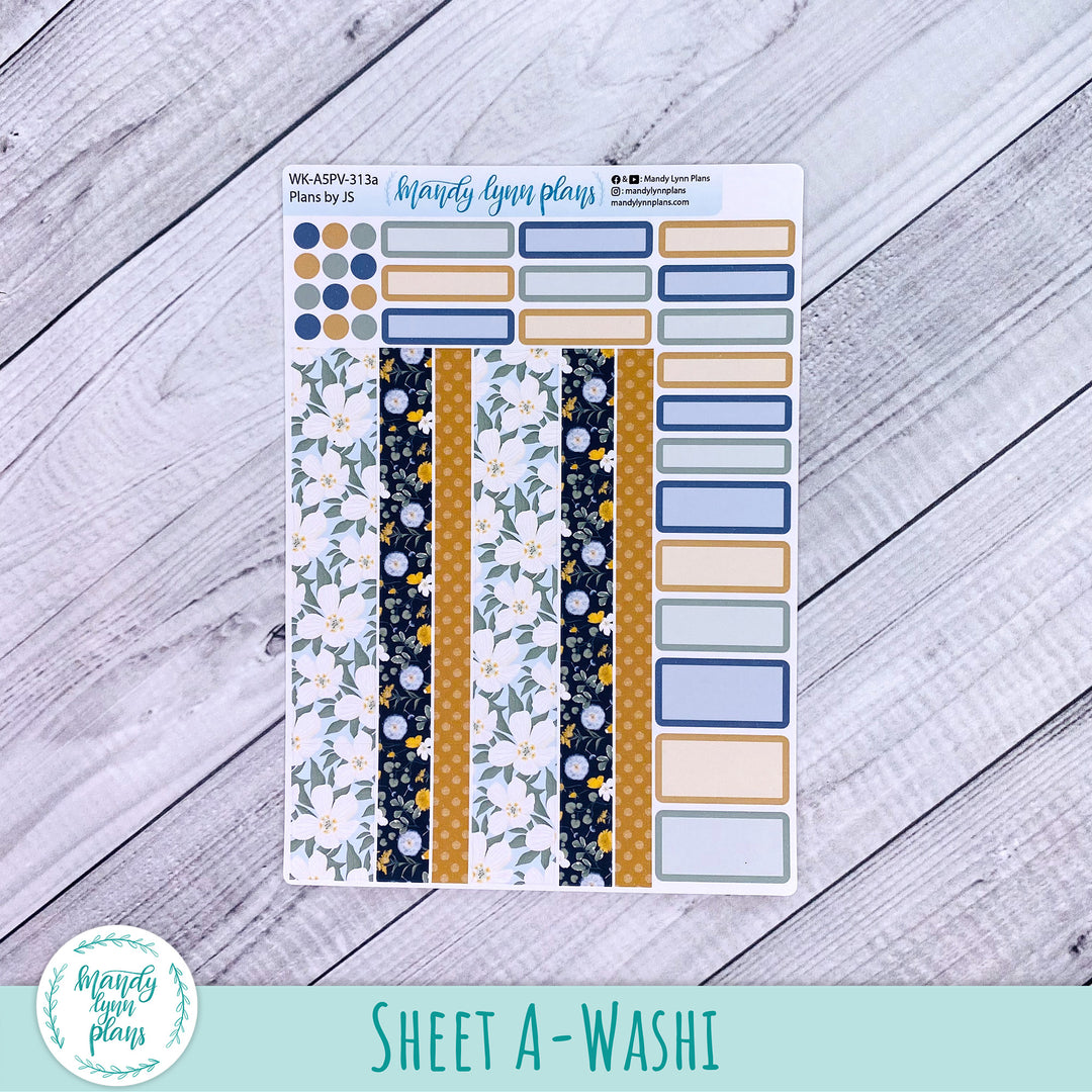 A5 Plans by Just Scribble Weekly Kit || Wildflower Darling || 313