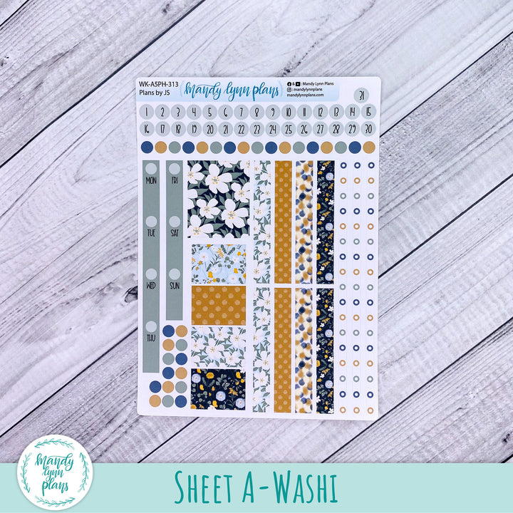 A5 Plans by Just Scribble Weekly Kit || Wildflower Darling || 313