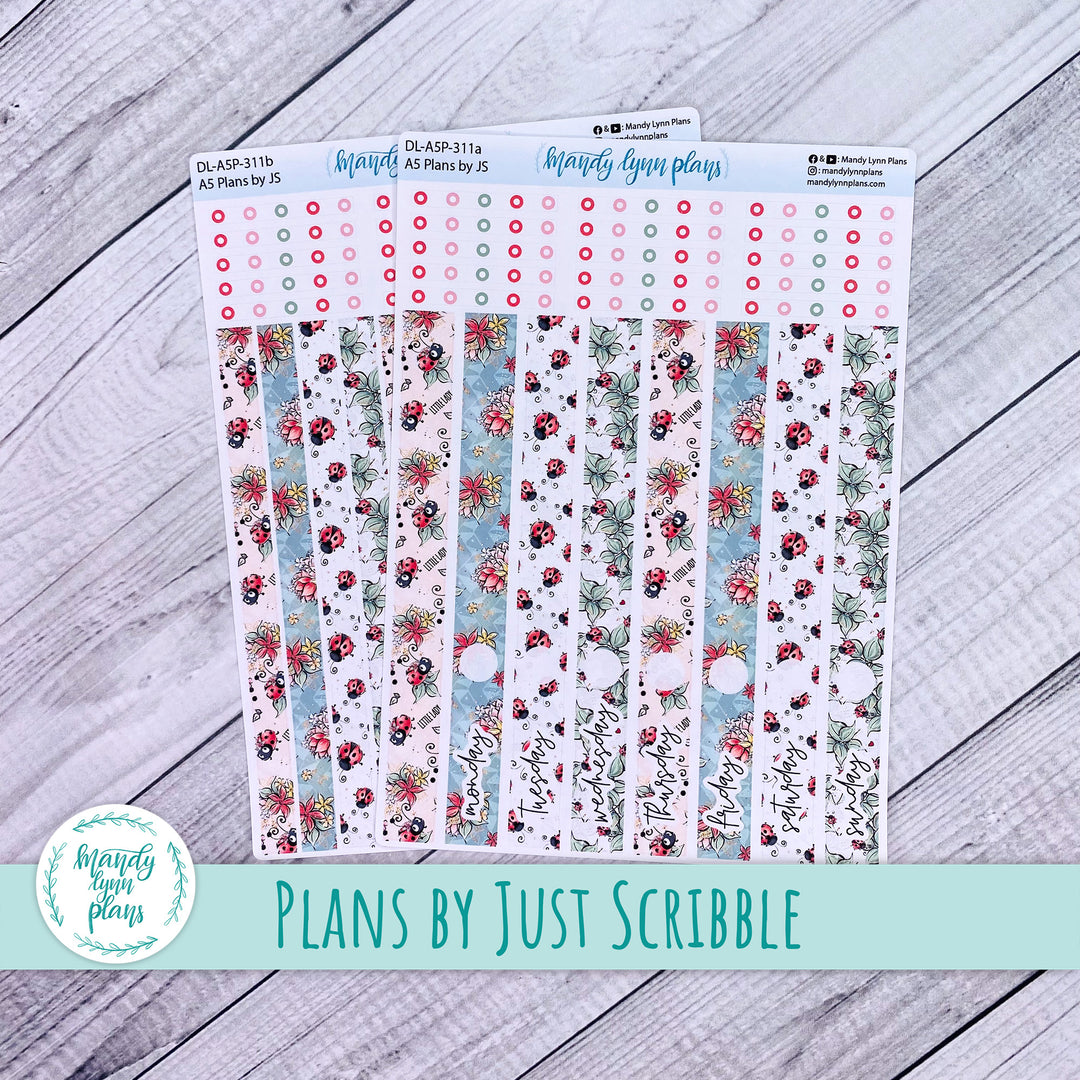 A5 Plans by Just Scribble Daily Kit || Ladybugs || DL-A5P-311
