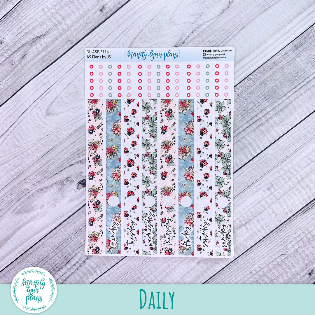 A5 Plans by Just Scribble Daily Kit || Ladybugs || DL-A5P-311