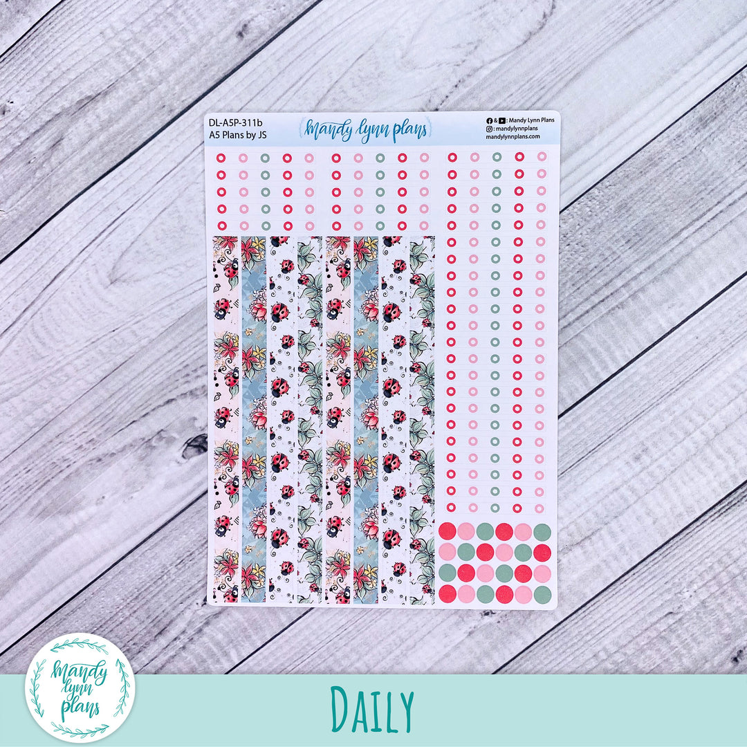 A5 Plans by Just Scribble Daily Kit || Ladybugs || DL-A5P-311