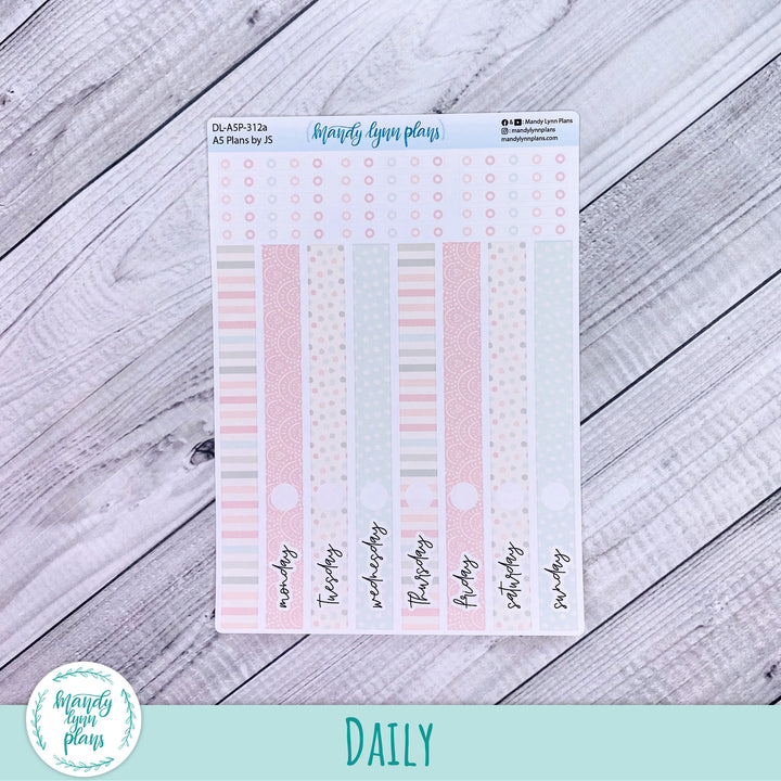 A5 Plans by Just Scribble Daily Kit || Colors of Spring || DL-A5P-312
