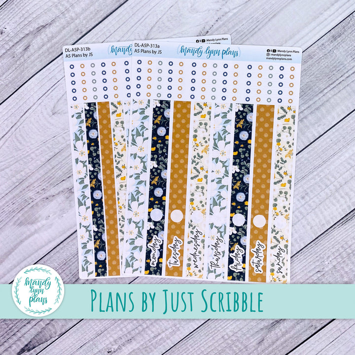 A5 Plans by Just Scribble Daily Kit || Wildflower Darling || DL-A5P-313