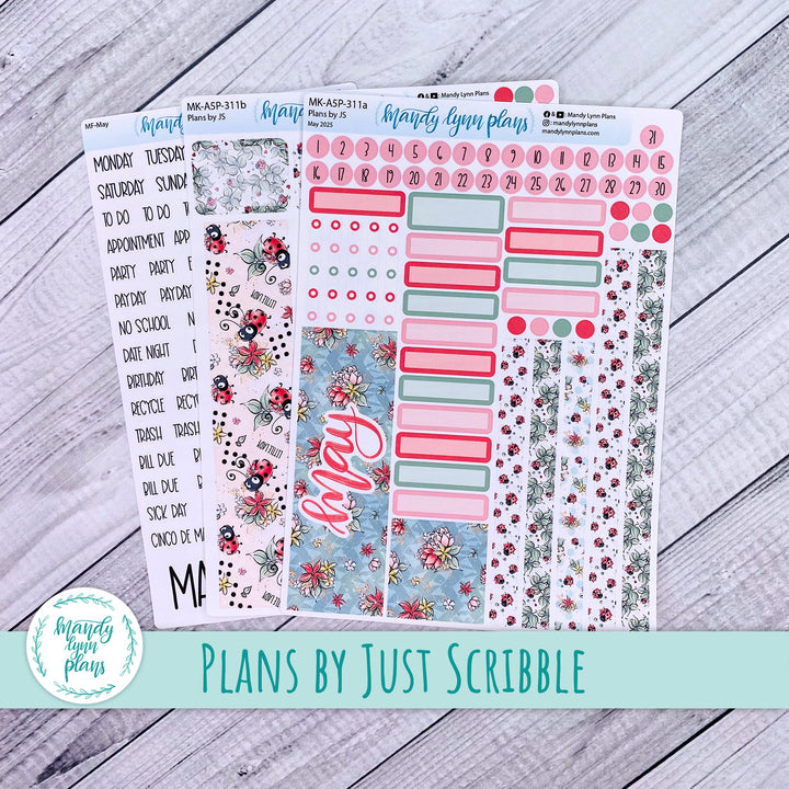 May 2025 Plans by Just Scribble Monthly || Ladybugs || MK-A5P-311