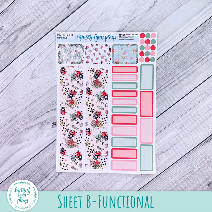 Any Month Plans by Just Scribble Monthly Kit || Ladybugs || MK-A5P-311