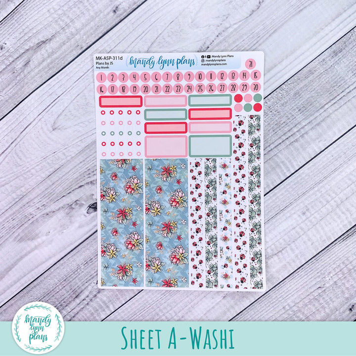 Any Month Plans by Just Scribble Monthly Kit || Ladybugs || MK-A5P-311