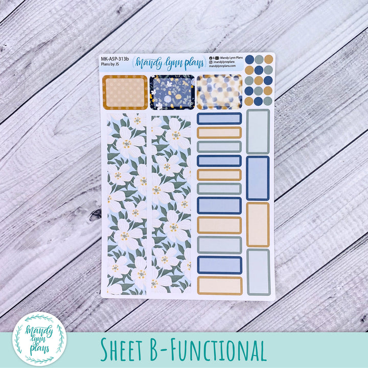 Any Month Plans by Just Scribble Monthly Kit || Wildflower Darling || MK-A5P-313