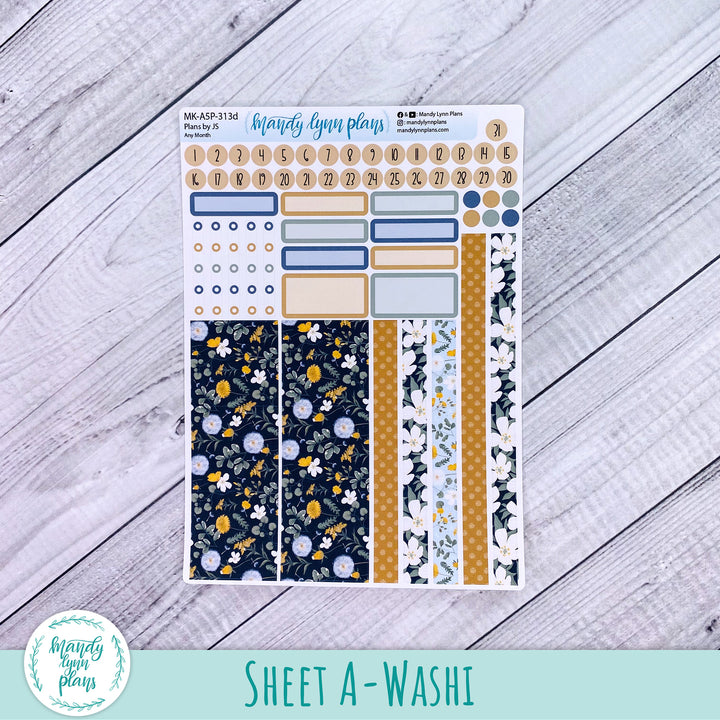 Any Month Plans by Just Scribble Monthly Kit || Wildflower Darling || MK-A5P-313