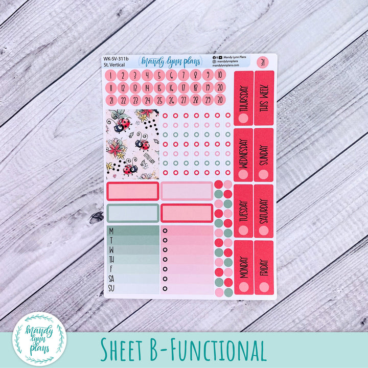 Standard Vertical Weekly Kit || Ladybugs || WK-SV-311