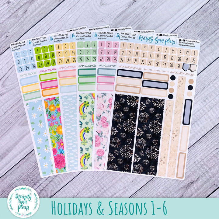 Whole Year Bundle || 3 Design Options || 12 Any Month Kits || B6 Common Planner