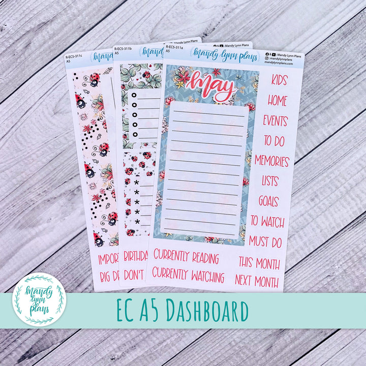 May EC A5 Dashboard Kit || Ladybugs || R-EC5-311