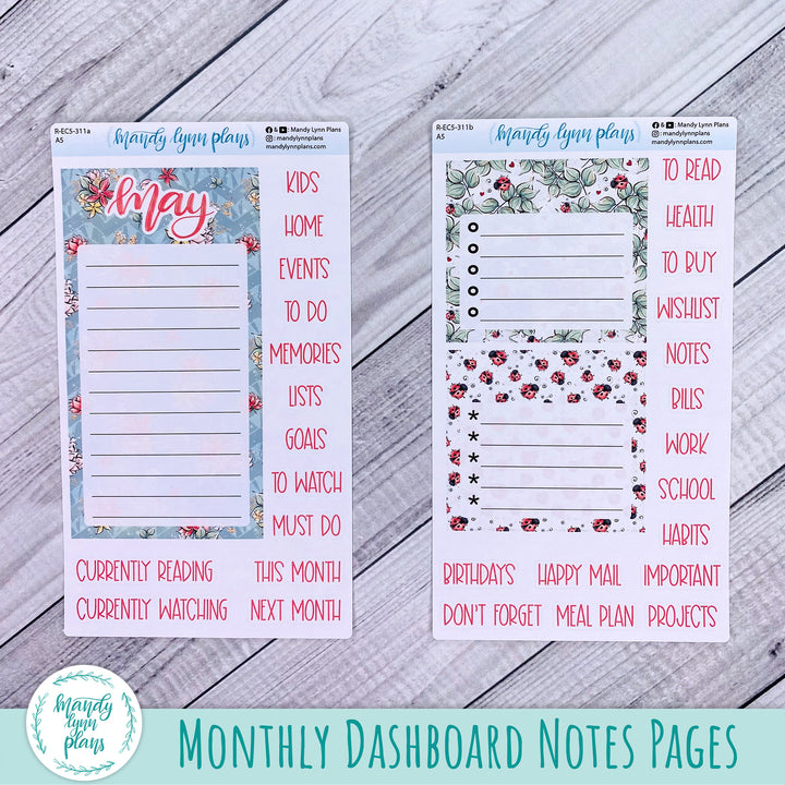 May EC A5 Dashboard Kit || Ladybugs || R-EC5-311