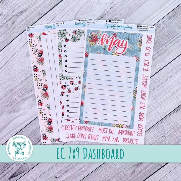 May EC 7x9 Dashboard Kit || Ladybugs || R-EC7-311