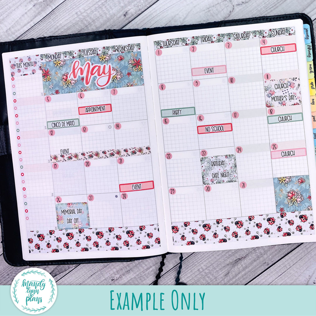 Hobonichi Cousin May 2025 Monthly || Ladybugs || MK-C-1311
