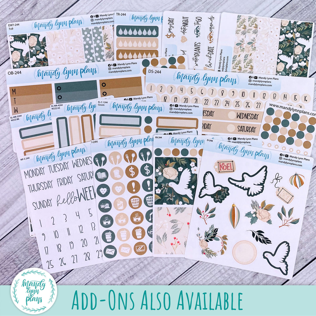 Hobonichi Cousin Weekly Kit || Winter Doves || WK-C-1244