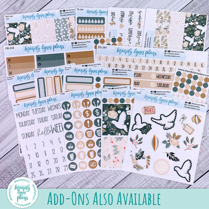Hobonichi Cousin Weekly Kit || Winter Doves || WK-C-1244