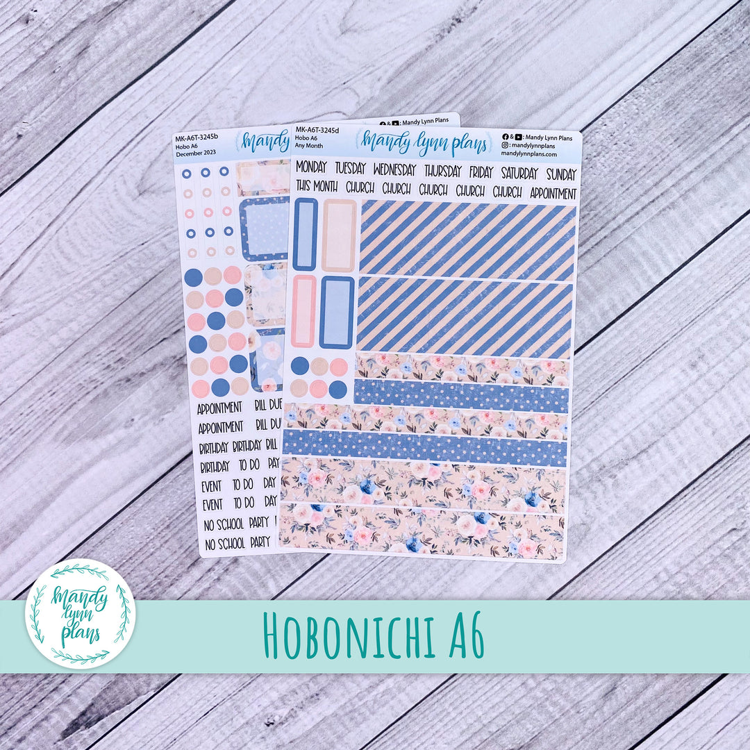 Any Month Hobonichi A6 Monthly Kit || Winter Garden || MK-A6T-3245