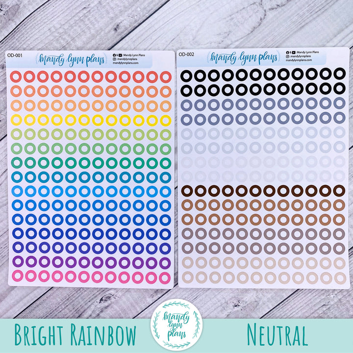Colored Medium Outer Dots