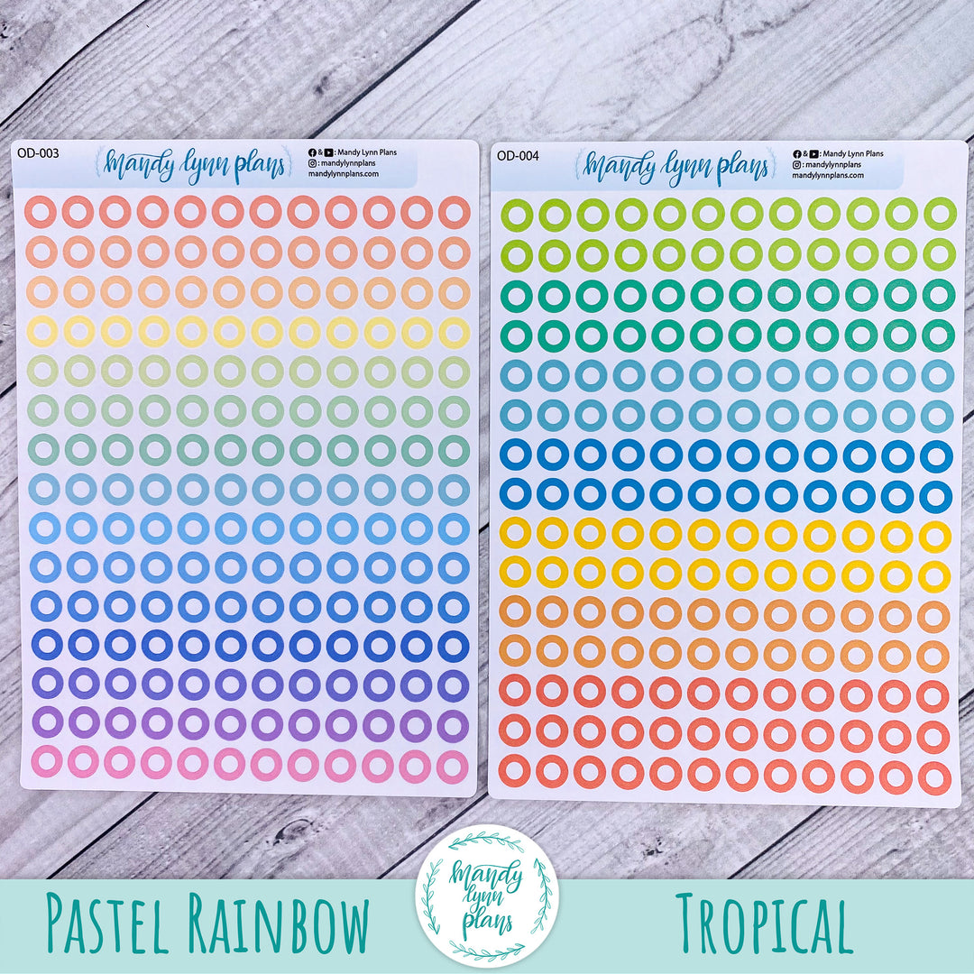 Colored Medium Outer Dots