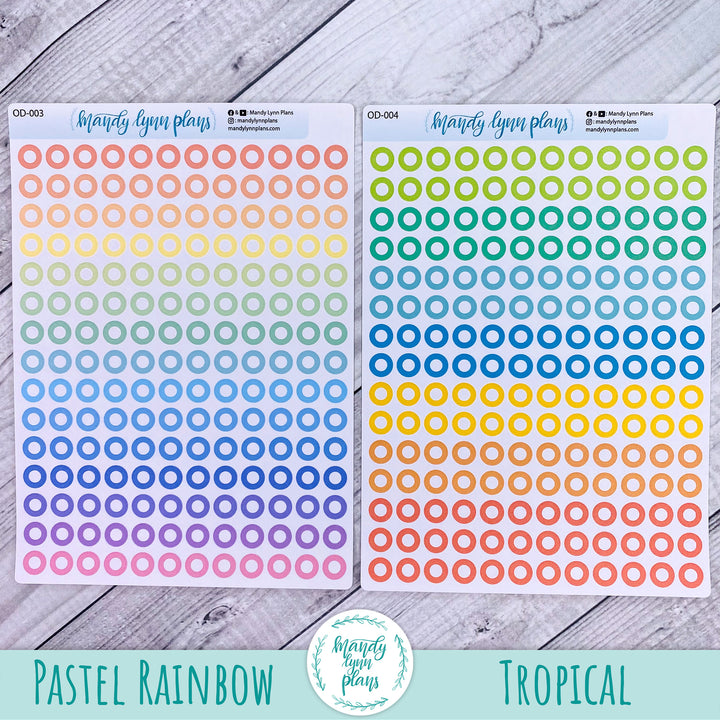 Colored Medium Outer Dots
