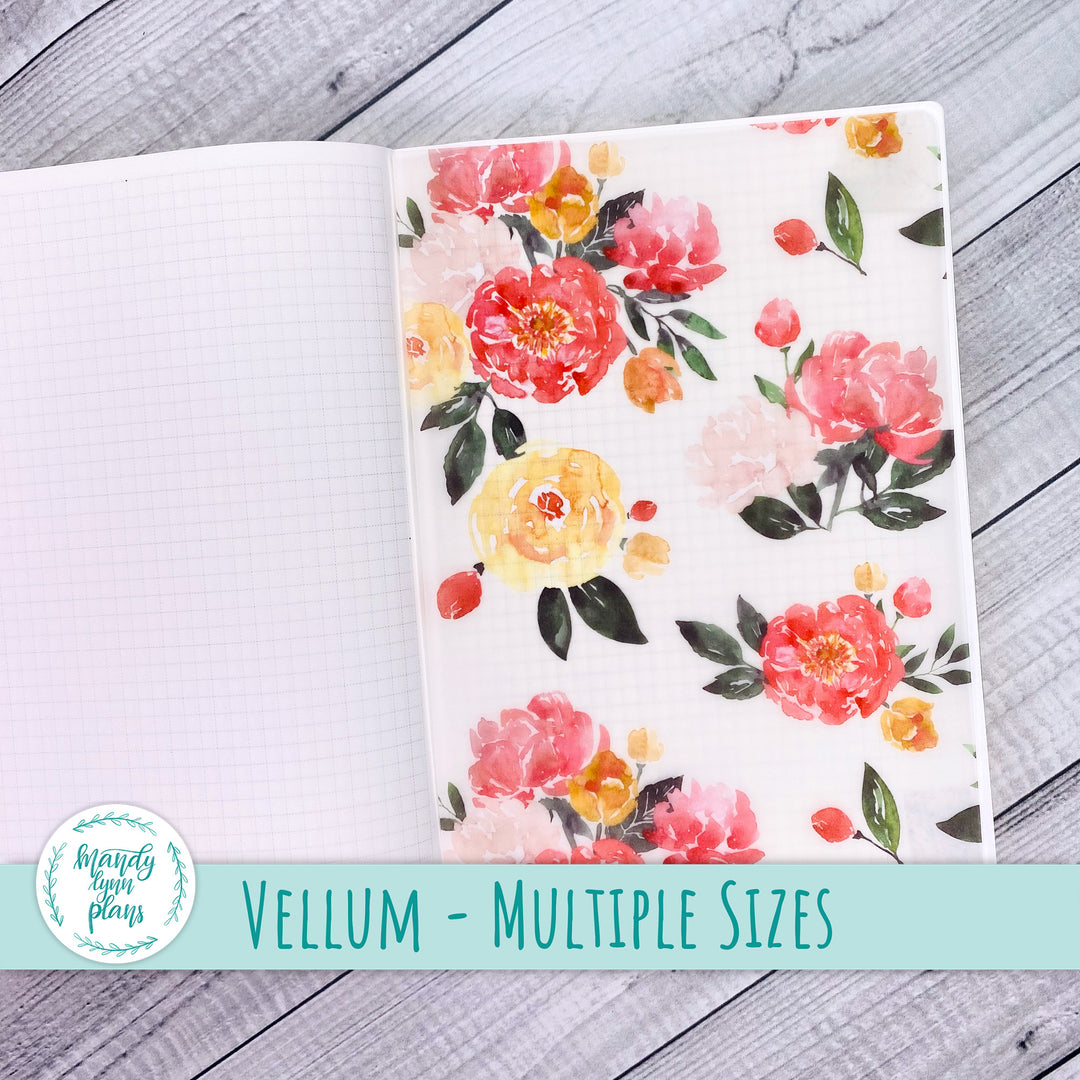 Peony Blooms Vellum || 316