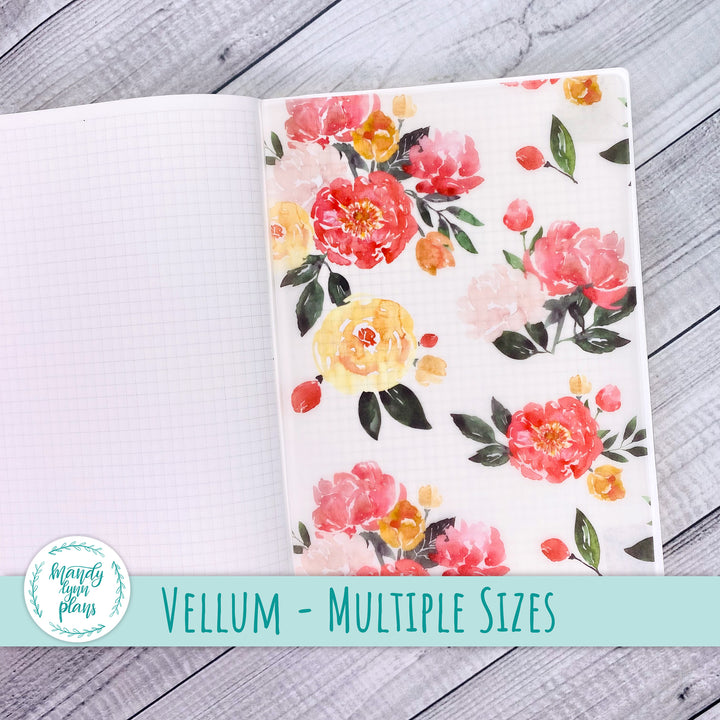 Peony Blooms Vellum || 316