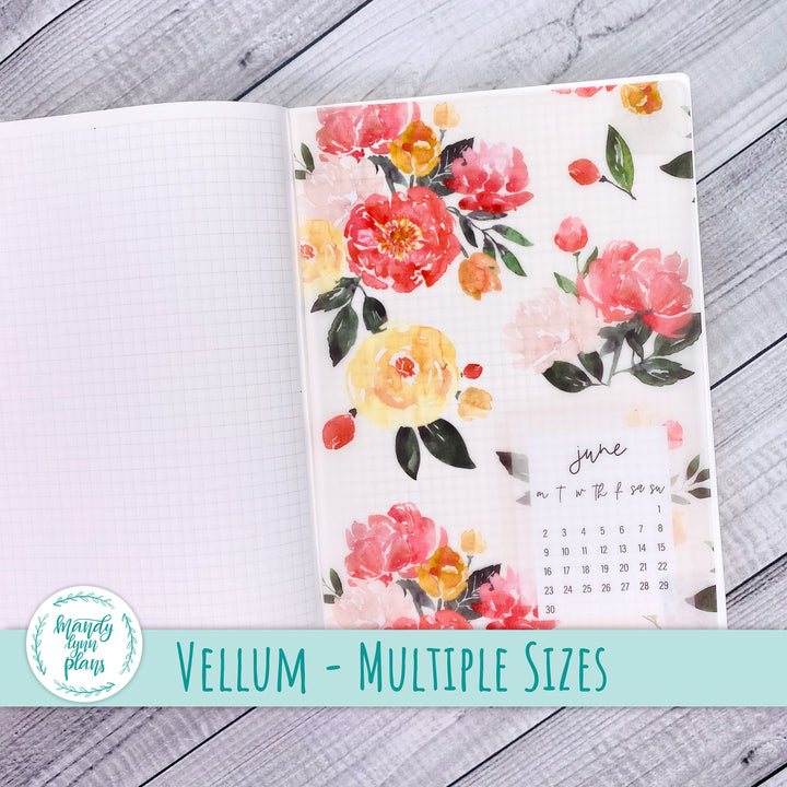 Peony Blooms Vellum || 316