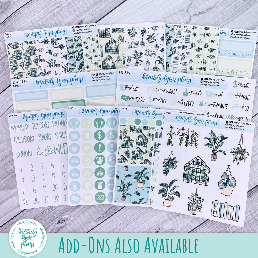 A5 Plans by Just Scribble Daily Kit || Green Thumb || DL-A5P-315