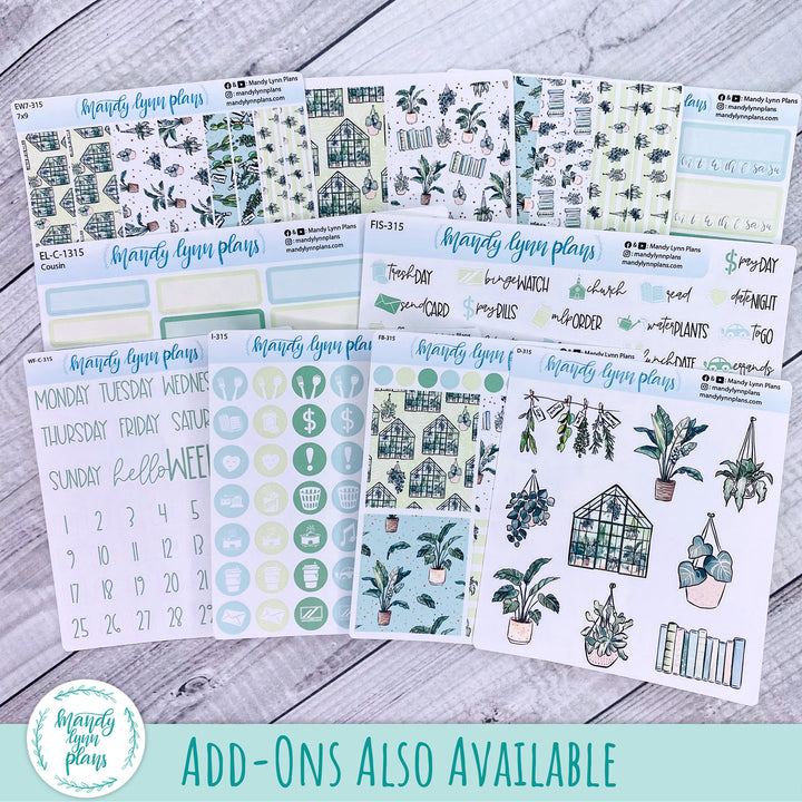 A5 Plans by Just Scribble Daily Kit || Green Thumb || DL-A5P-315