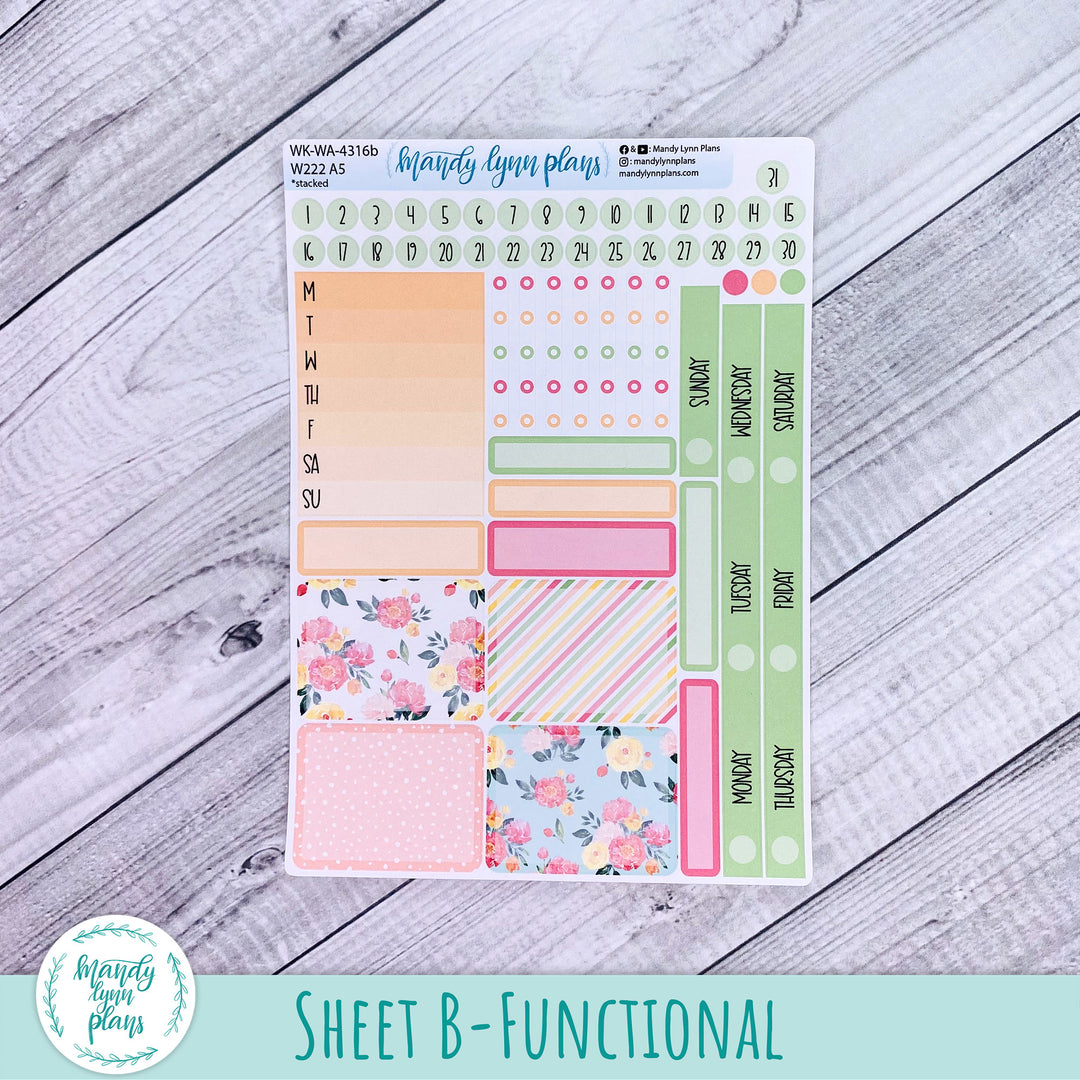 Wonderland 222 Weekly Kit || Peony Blooms || 316