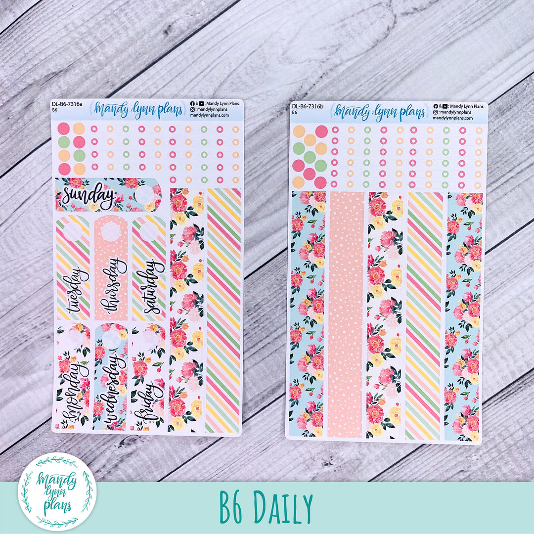 B6 Daily Kit || Peony Blooms || DL-B6-7316
