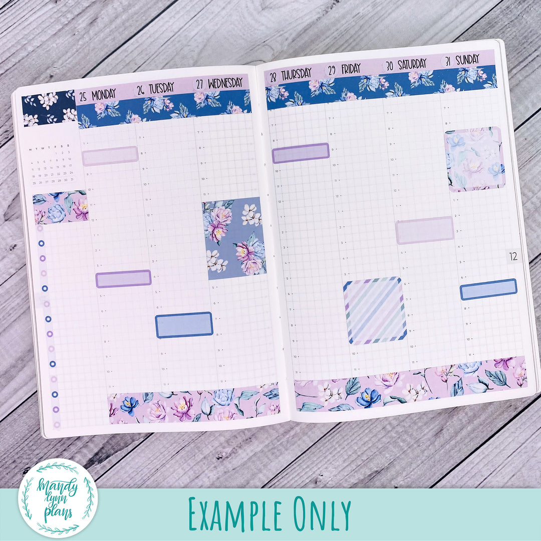 A5, B6, N1 & N2 Common Planner Weekly Kit || Romantic Floral || 248