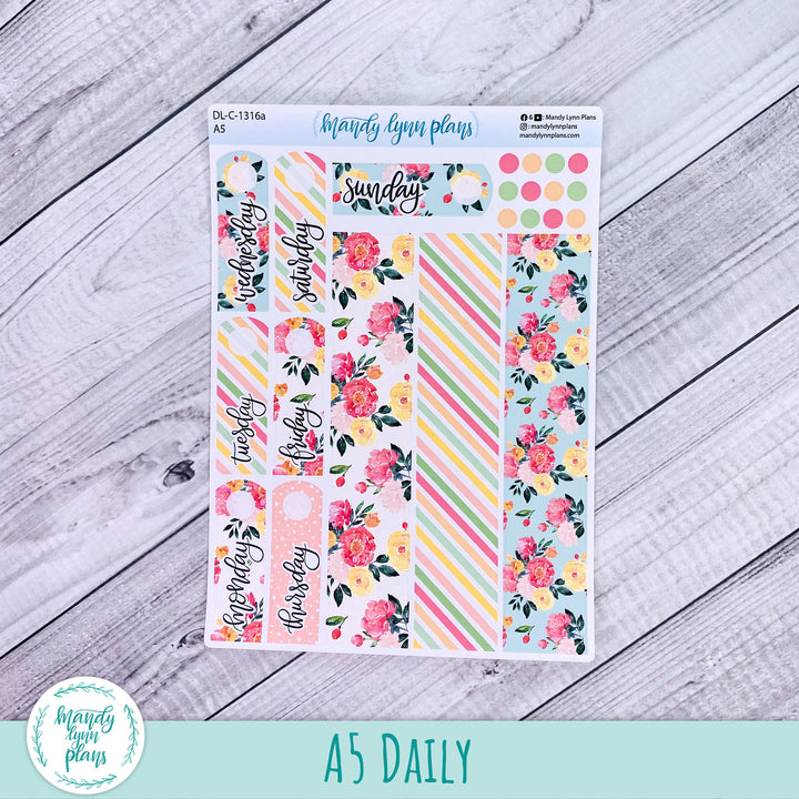 A5 Daily Kit || Peony Blooms || DL-C-1316