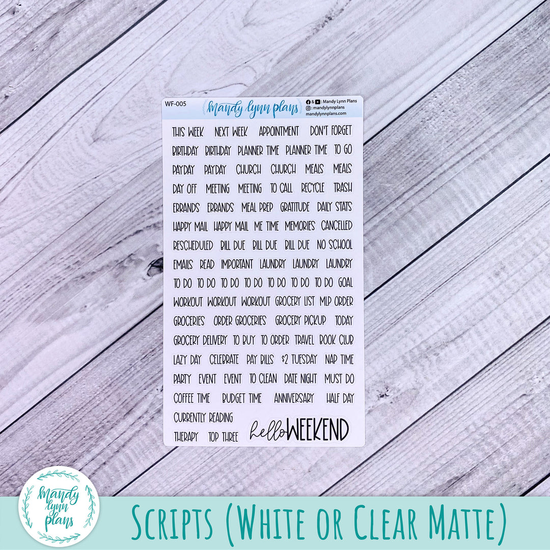 A5, B6, N1 & N2 Common Planner Weekly Kit || Cozy Winter || 247