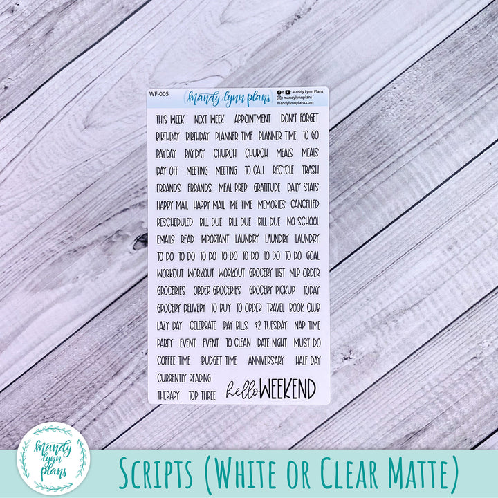A5, B6, N1 & N2 Common Planner Weekly Kit || Cozy Winter || 247