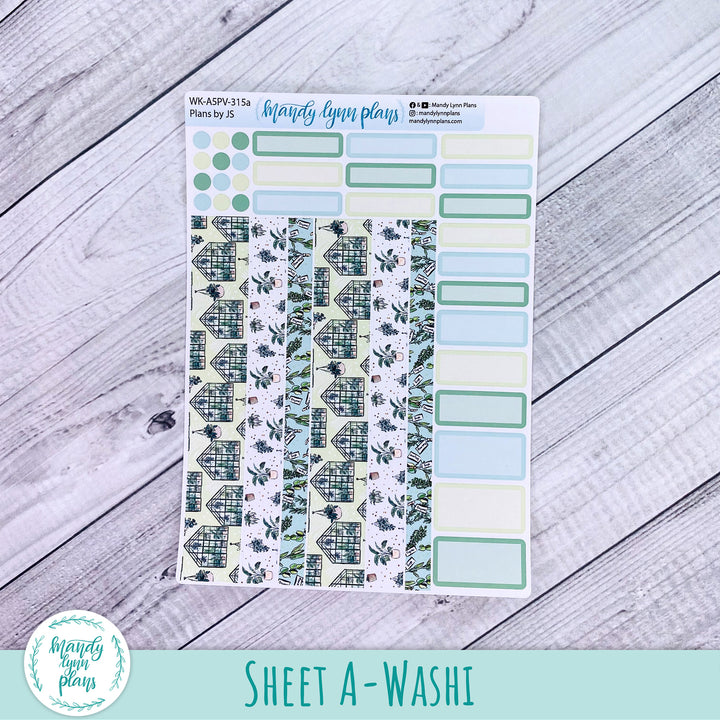 A5 Plans by Just Scribble Weekly Kit || Green Thumb || 315