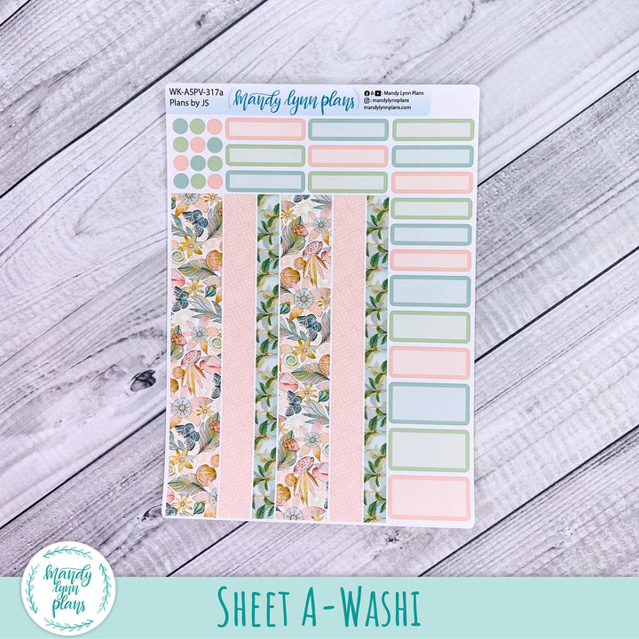 A5 Plans by Just Scribble Weekly Kit || Beach Life || 317