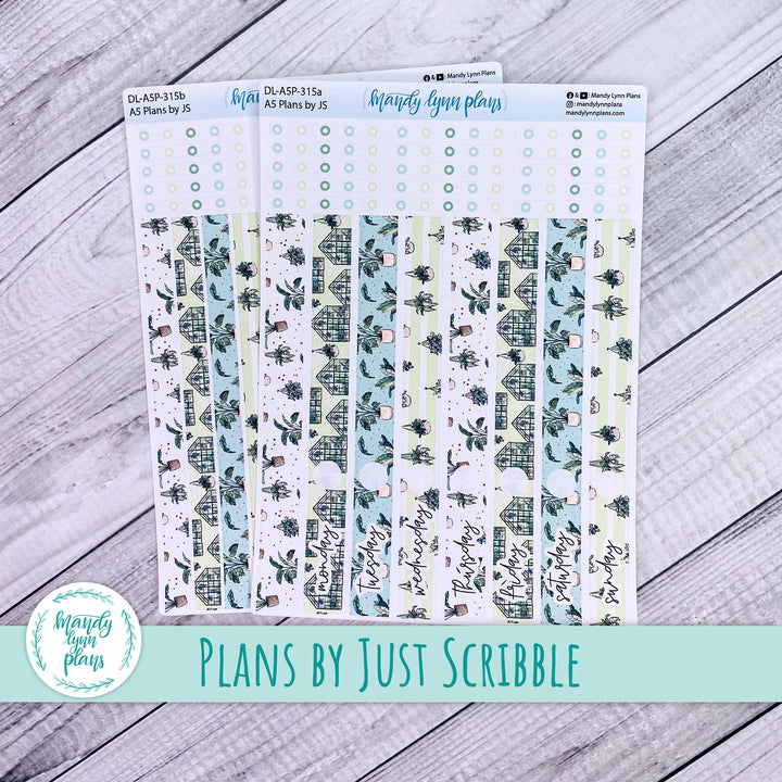 A5 Plans by Just Scribble Daily Kit || Green Thumb || DL-A5P-315