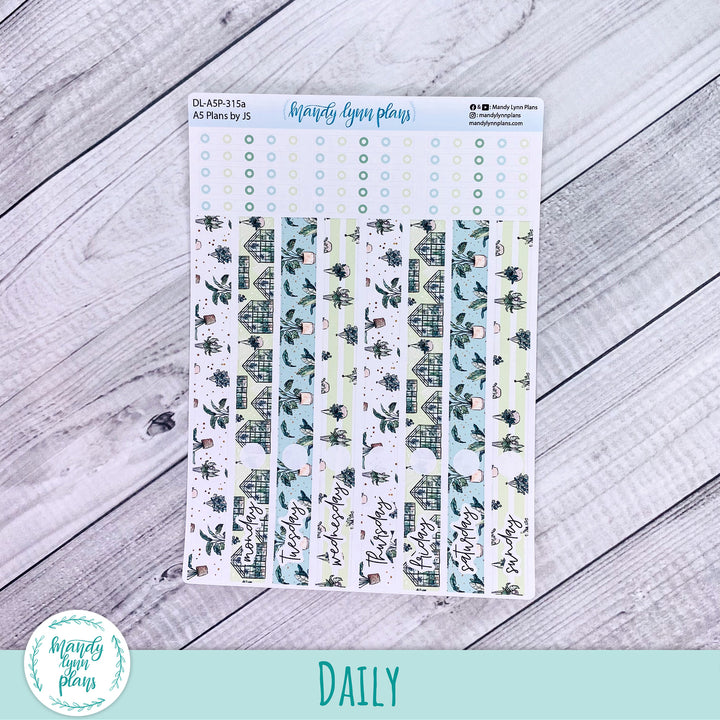 A5 Plans by Just Scribble Daily Kit || Green Thumb || DL-A5P-315