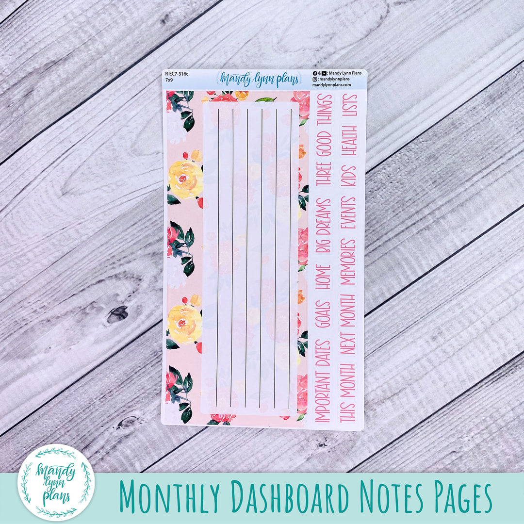 June EC 7x9 Dashboard Kit || Peony Blooms || R-EC7-316