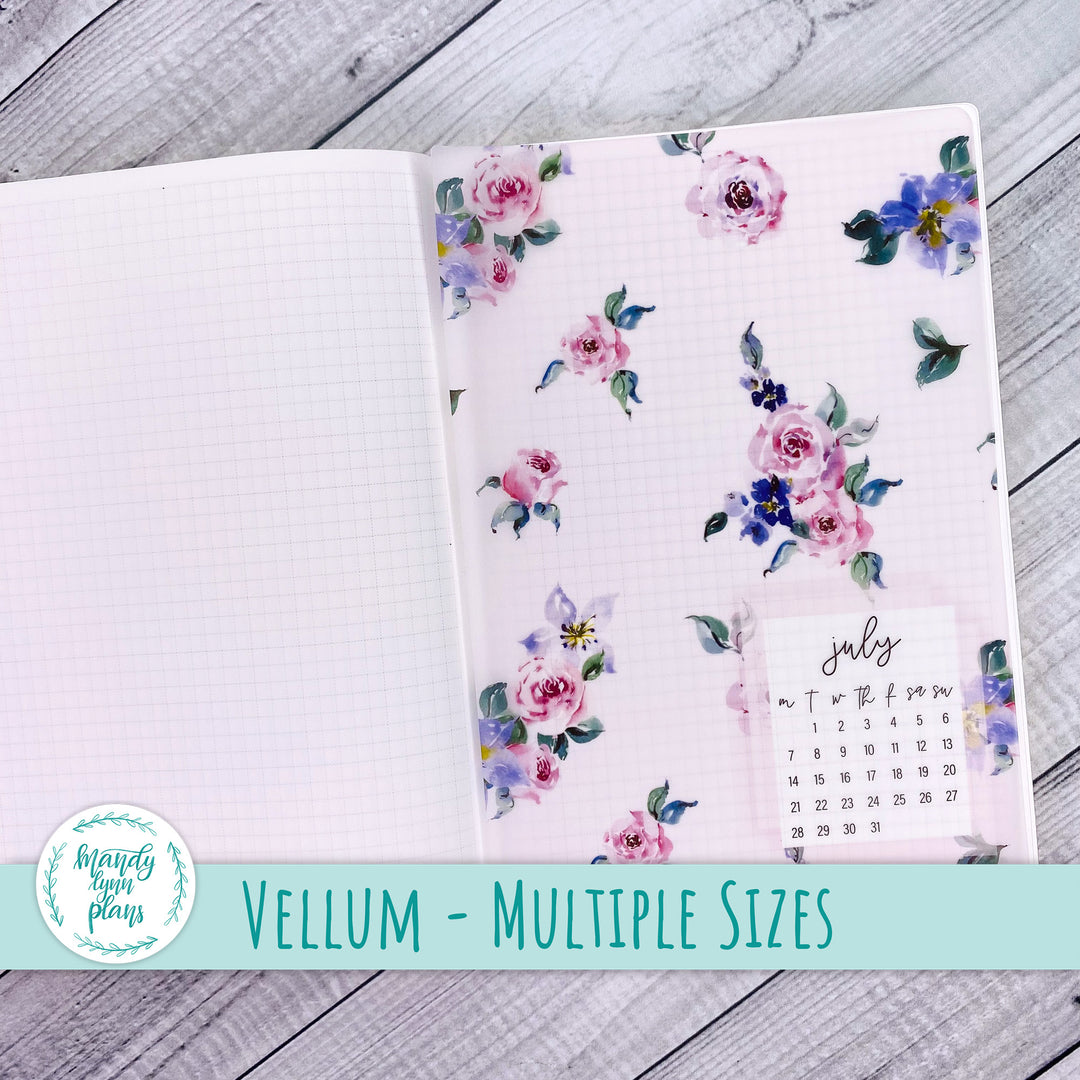 Watercolor Blooms Vellum || 319