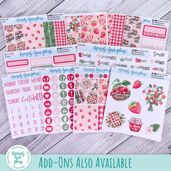 A5 Plans by Just Scribble Daily Kit || Sweet Berries || DL-A5P-321