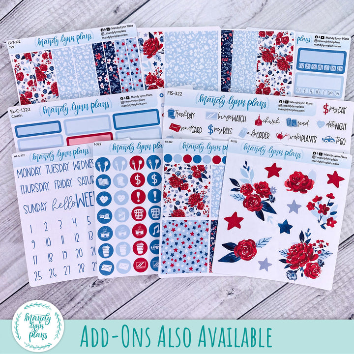 Wonderland 222 Weekly Kit || Liberty Floral || 322