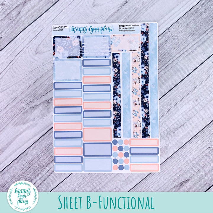 Hobonichi Cousin January 2024 Monthly || Cozy Winter || MK-C-1247